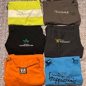 Vintage retired Starbucks aprons - Set of 8